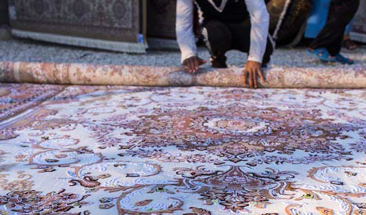 روش اصولی لول کردن قالی در قالیشویی شرق تهران